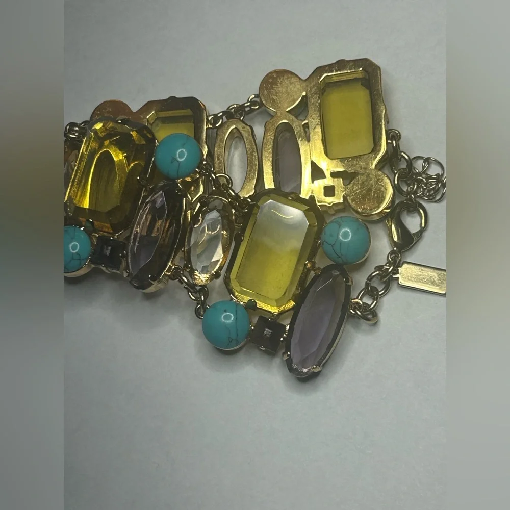 Kate Spade NY  Elegant Multi-Color Iced Gemstone Colorful Bracelet Designer - Picture 4 of 8